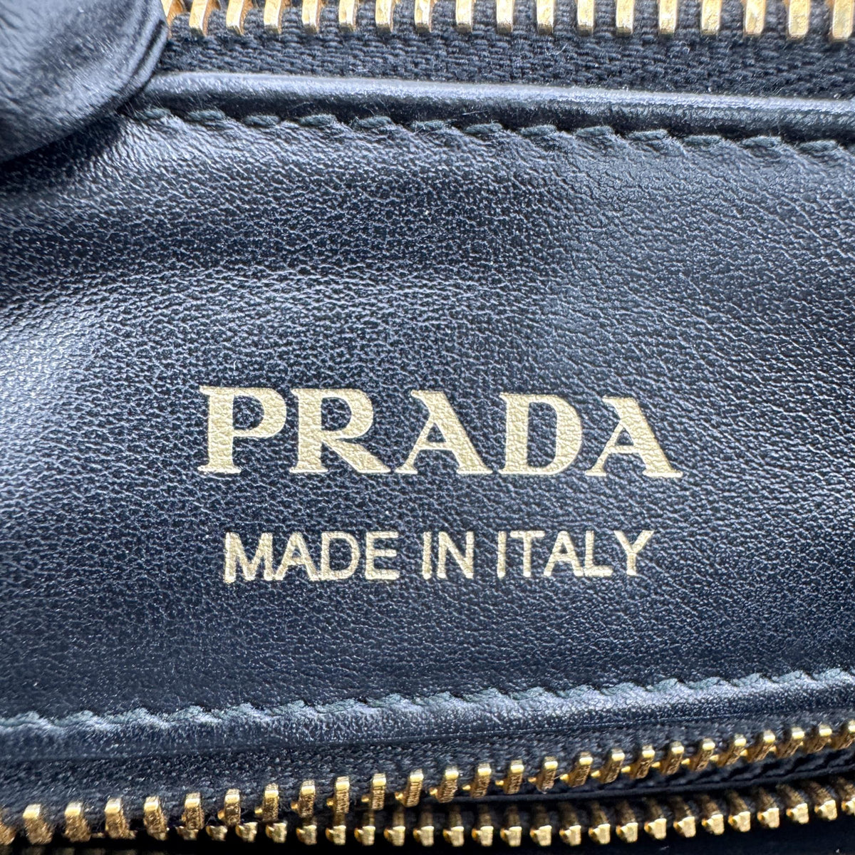 Prada Double Zip Diagramme Quilted Leather, Black, Leather, Tote Bag