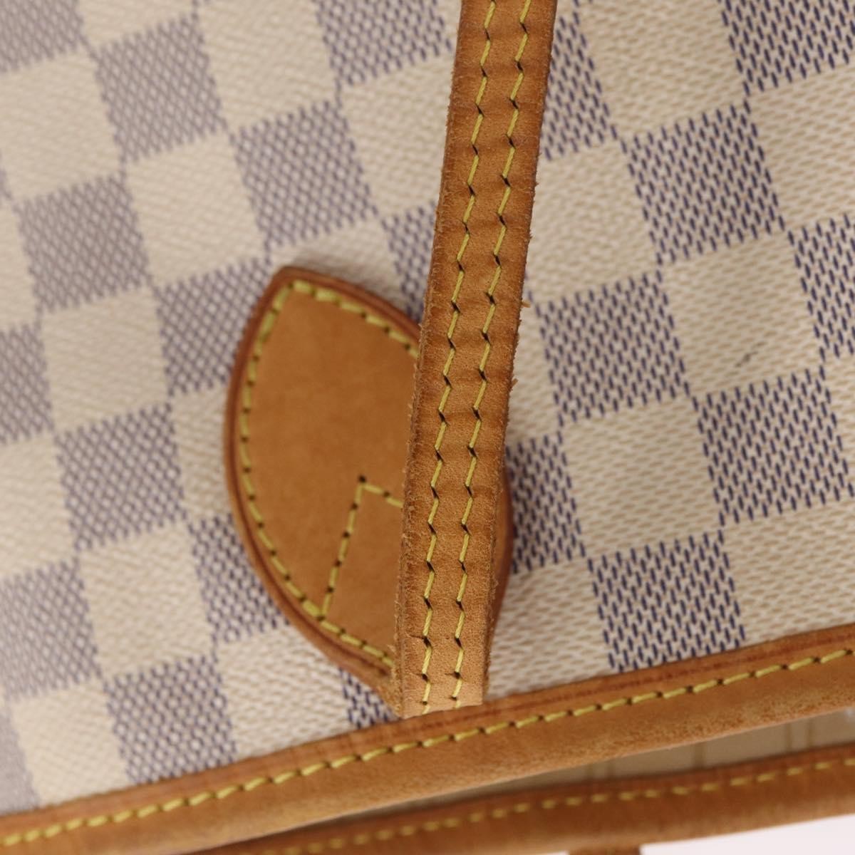 Louis Vuitton Neverfull Damier, White, Canvas, Tote Bag