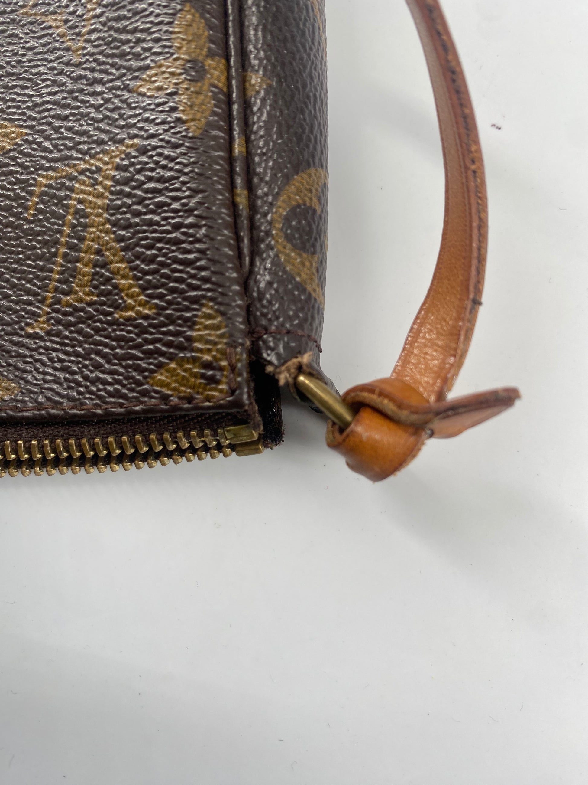 Louis Vuitton Pochette Accessoires Monogram Canvas, BROWN, CANVAS, Bag