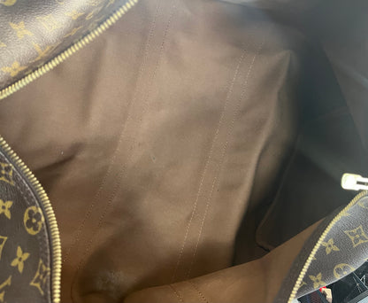 Louis Vuitton Keepall Bandouliere Monogram Canvas, Brown, Canvas, Travel Bag