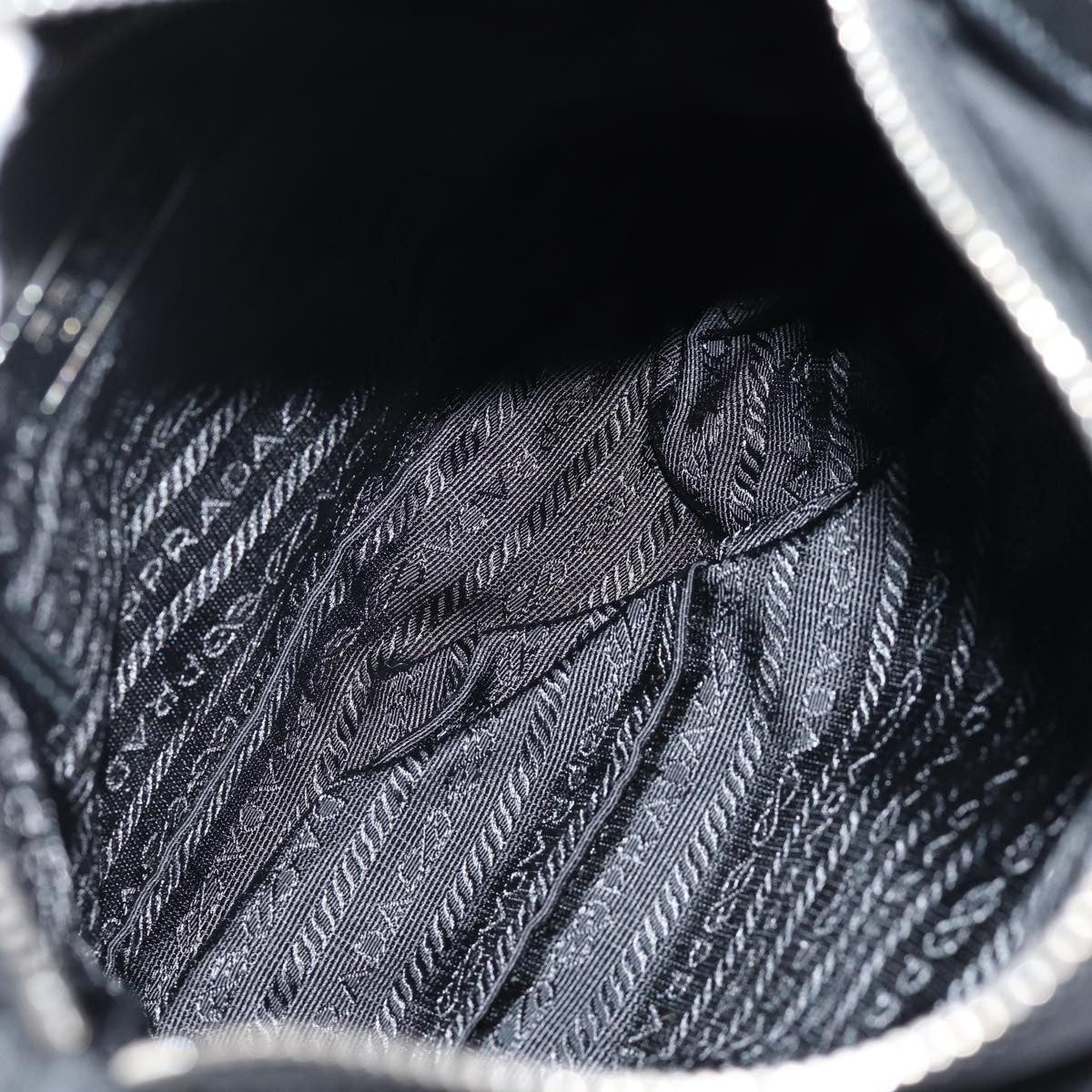 Prada Buckle Messenger Tessuto, Black, Nylon, Shoulder Bag