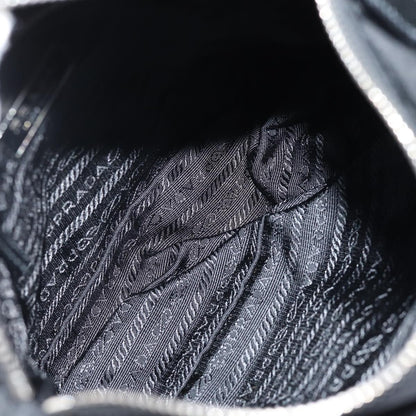 Prada Buckle Messenger Tessuto, Black, Nylon, Shoulder Bag