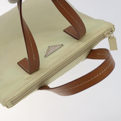 Prada Vintage Tote Tessuto, White, Nylon, Tote Bag