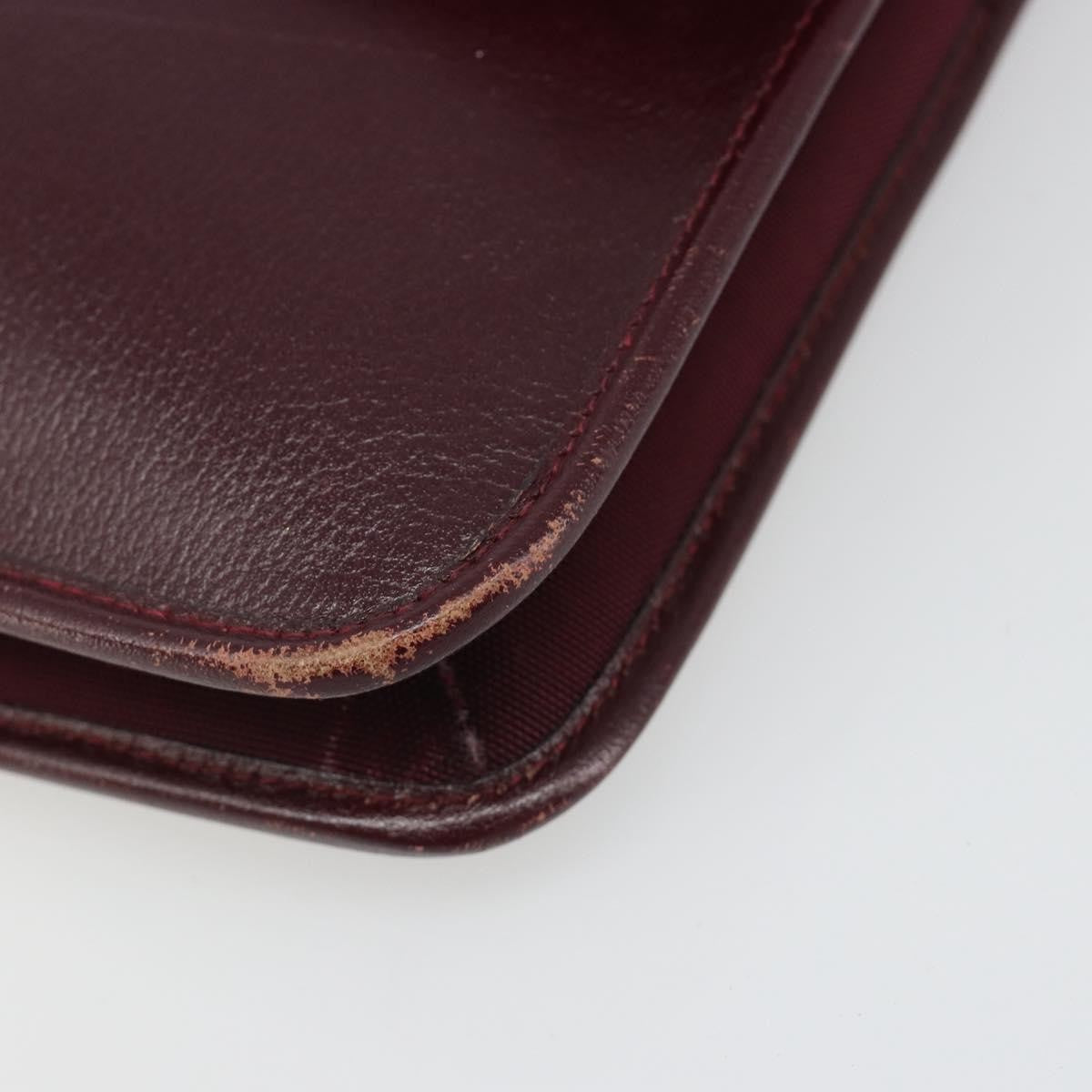 Christian Dior Shoulder Leather, Burgundy, Leather, Shoulder Bag
