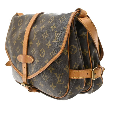 Louis Vuitton Saumur Monogram Canvas, Brown, Canvas, Shoulder Bag
