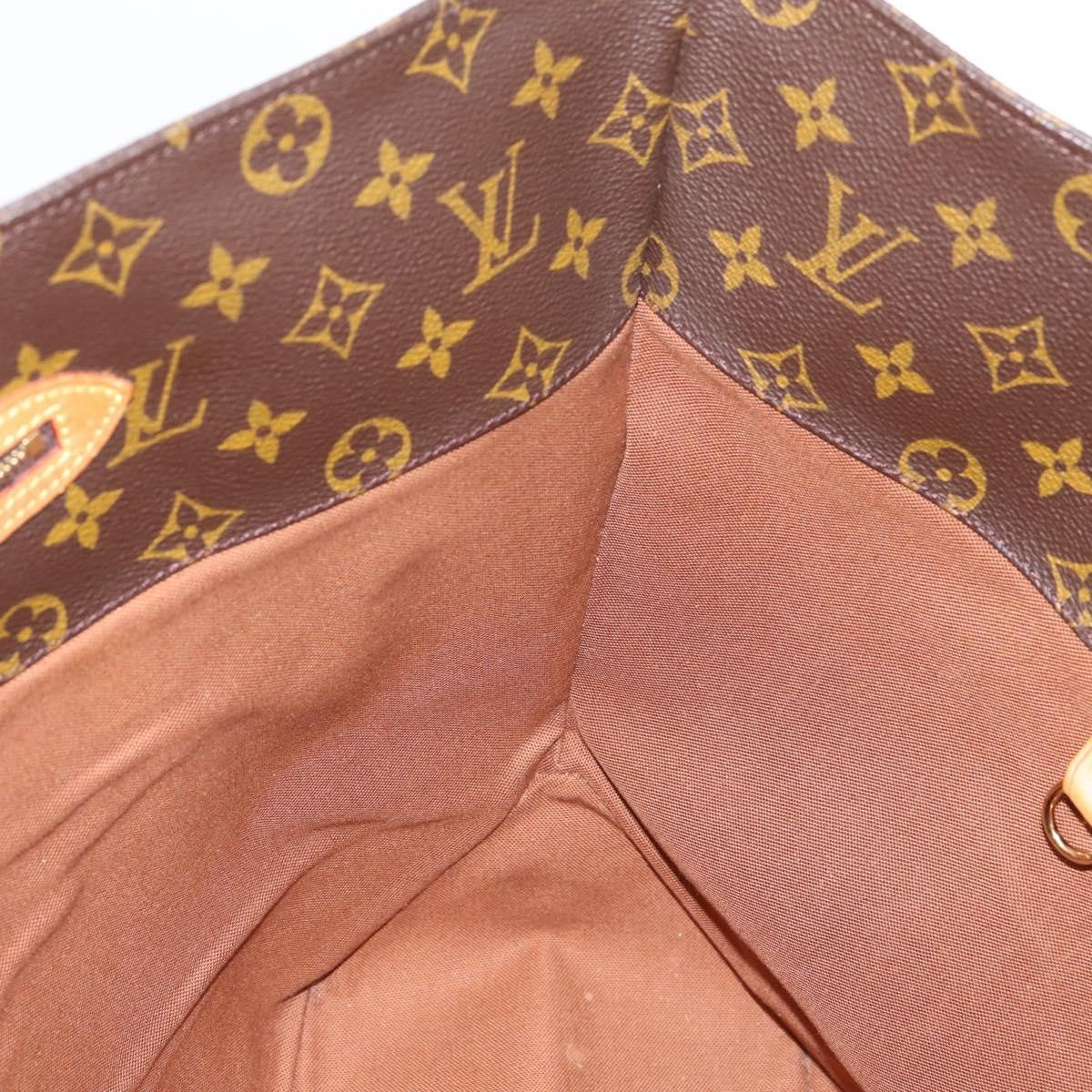 Louis Vuitton Shopping Sac Monogram Canvas, Brown, Canvas, Handbag