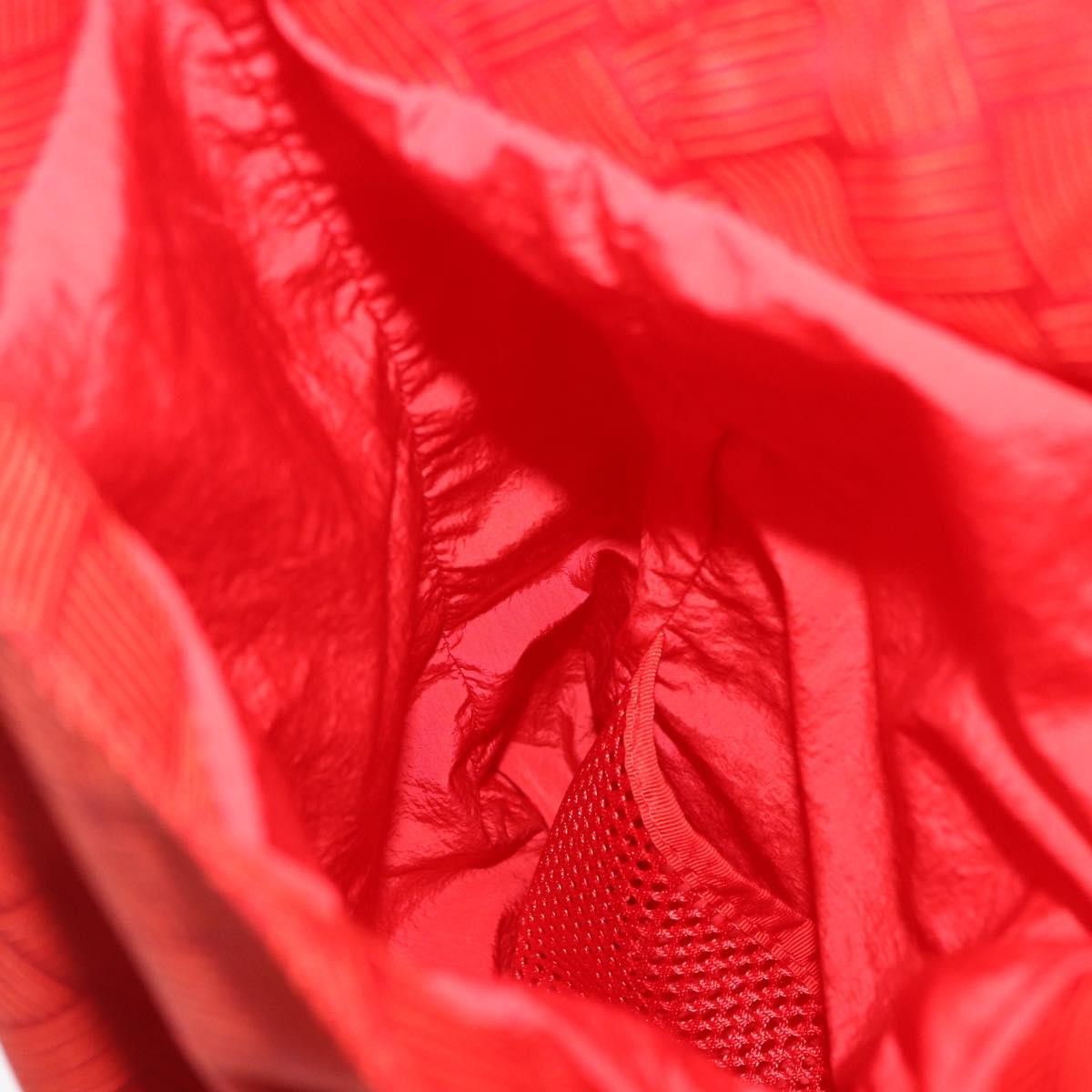 Bottega Veneta Paper Touch Printed Nylon, Red, Nylon, Backpack