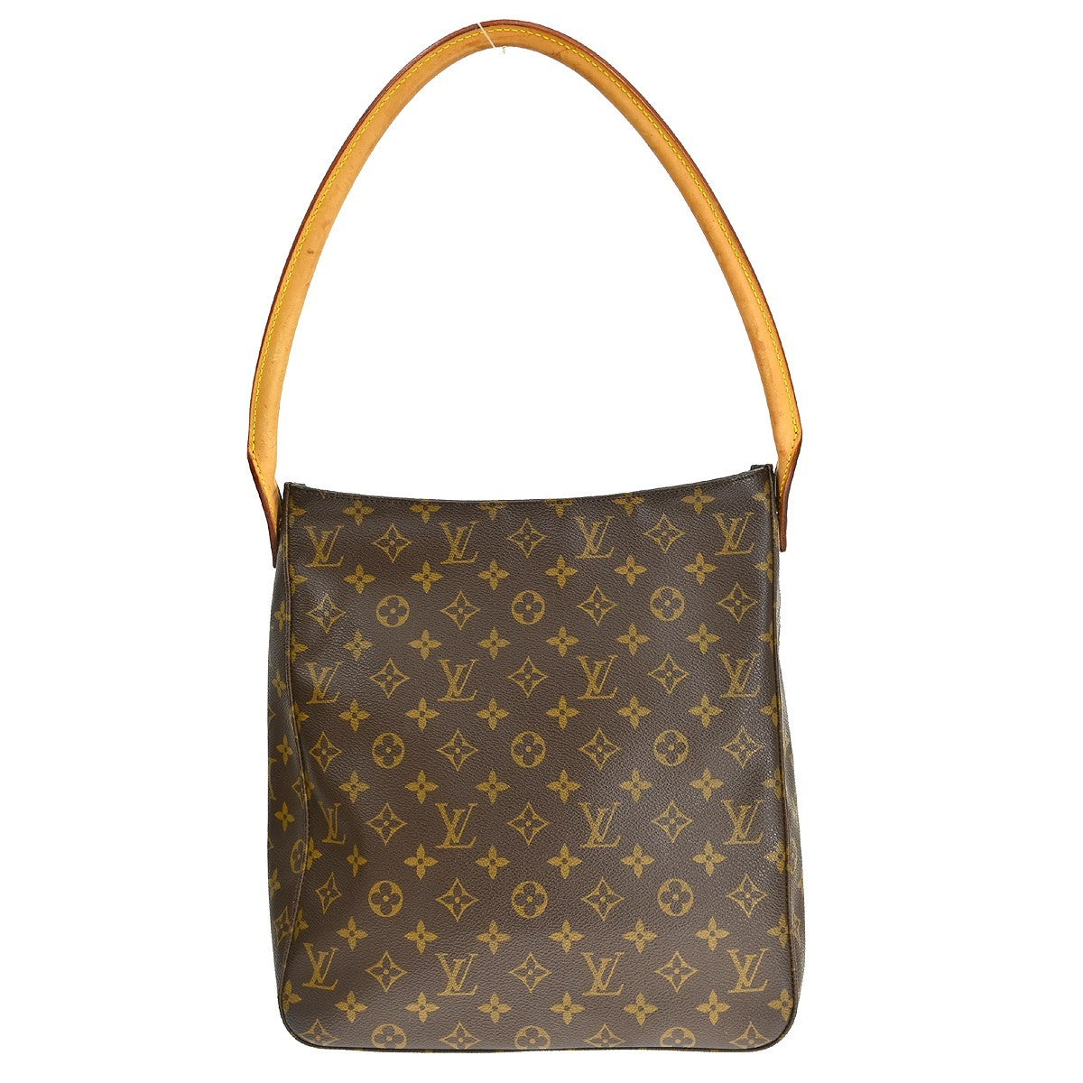 Louis Vuitton Looping Monogram Canvas, Brown, Canvas, Handbag