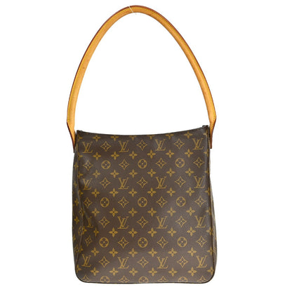 Louis Vuitton Looping Monogram Canvas, Brown, Canvas, Handbag