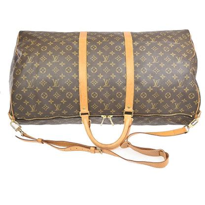 Louis Vuitton Keepall Bandoulière Monogram, Brown, Canvas, Travel Bag
