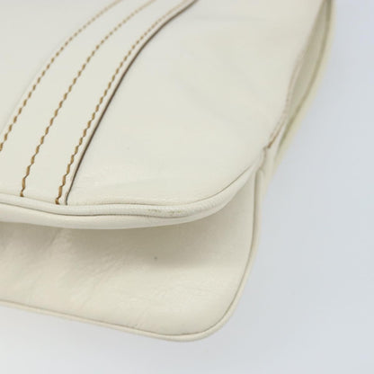 Gucci Vintage Leather, White, Leather, Handbag