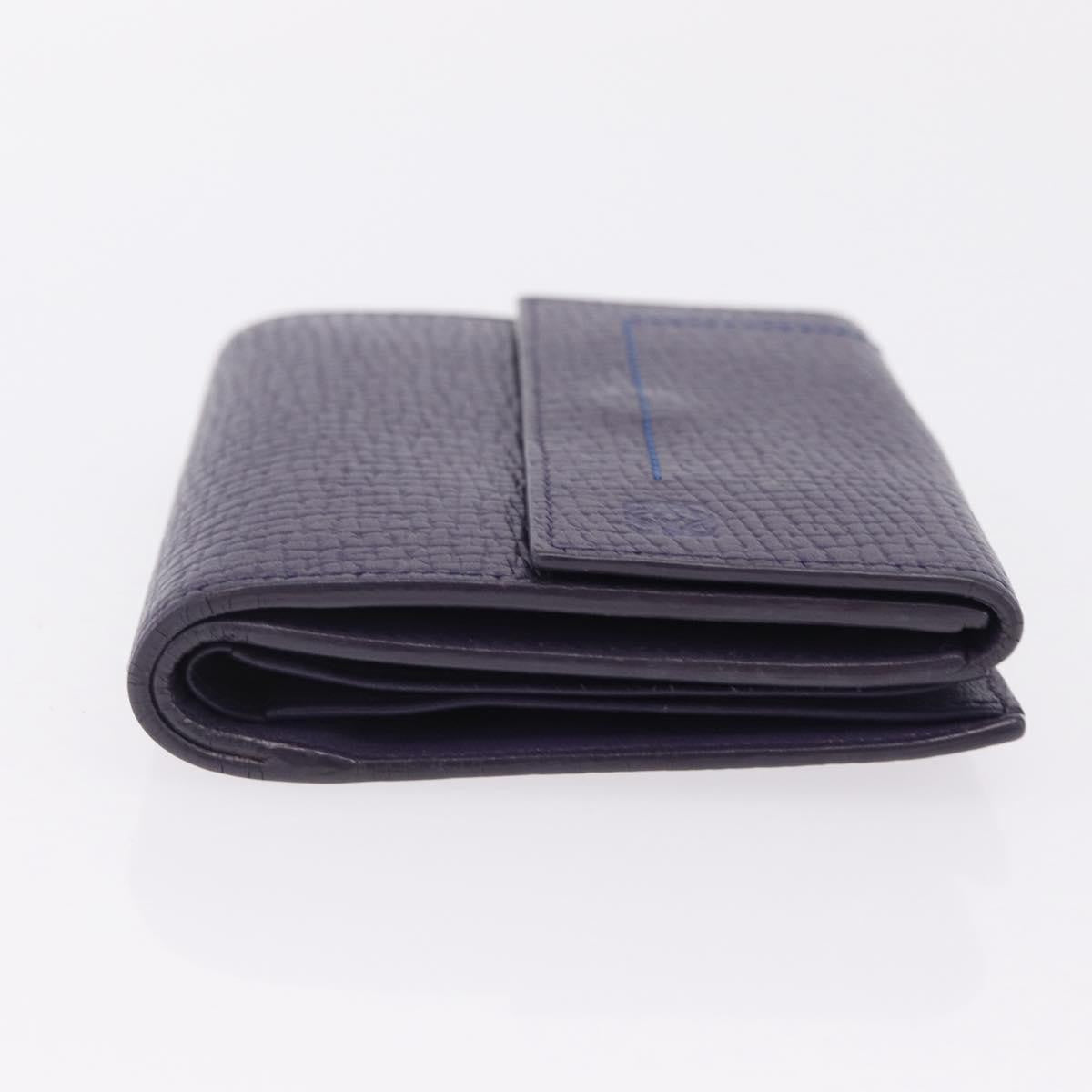 Loewe Anagram Trifold Flap Leather, Purple, Leather, Wallet