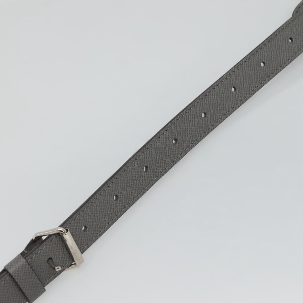 Louis Vuitton Adjustable shoulder strap leather, Gray, Leather, Straps