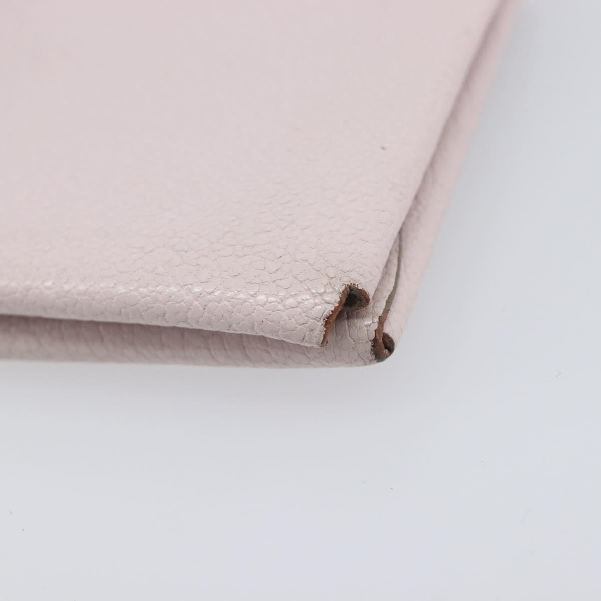 Hermes Calvi Duo Card Holder Chevre Mysore, Pink, Leather, Card Holder