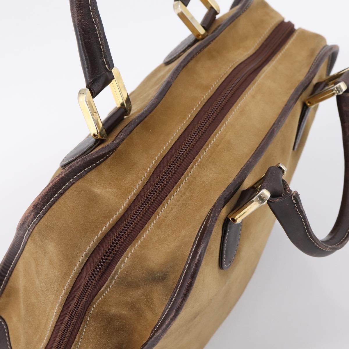 Loewe Amazona Suede, Beige, Suede, Handbag