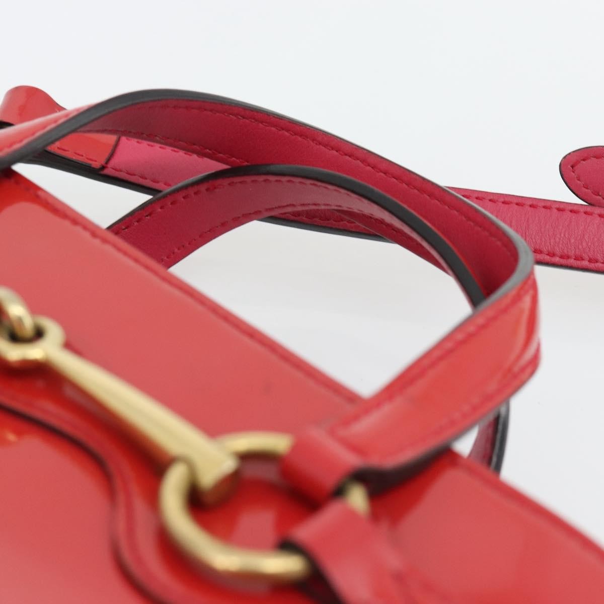 Gucci Bright Bit Convertible Tote Patent, Pink, Patent Leather, Tote Bag