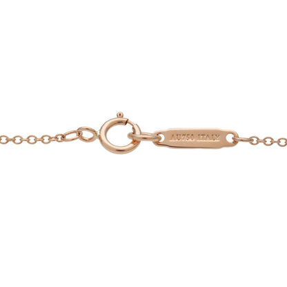 Tiffany & Co. 1837 Circle Pendant 18K Rose Gold with Diamond, Gold, Rose Gold, Necklace