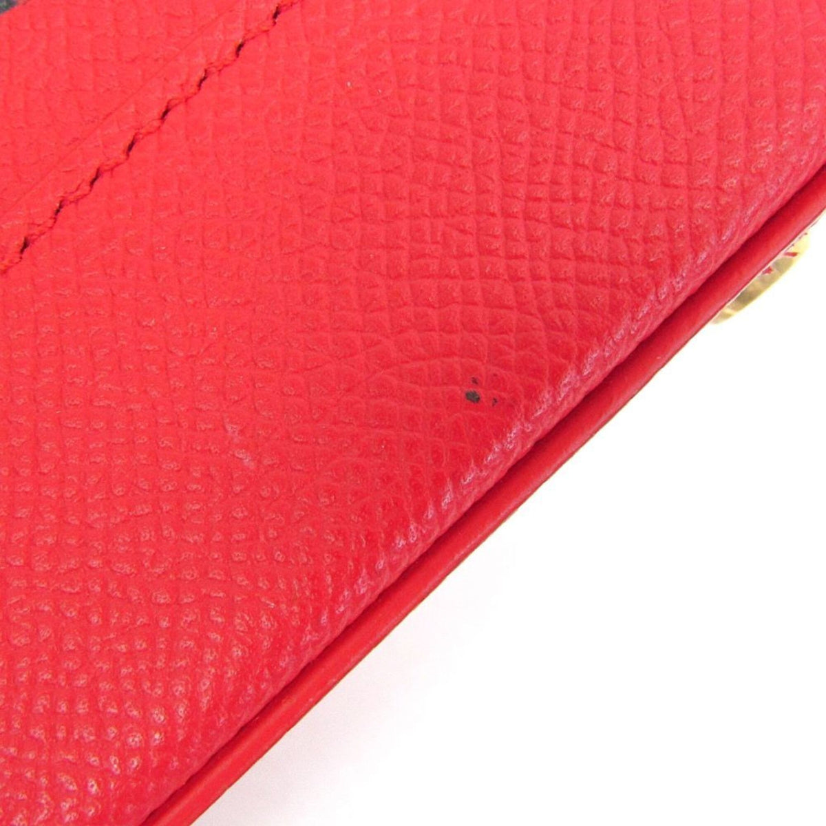 Balenciaga Logo Ville Leather, Red, Leather, Handbag