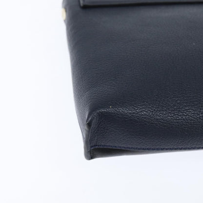 Chloe Sally Leather, Navy, Leather, Shoulder Bag