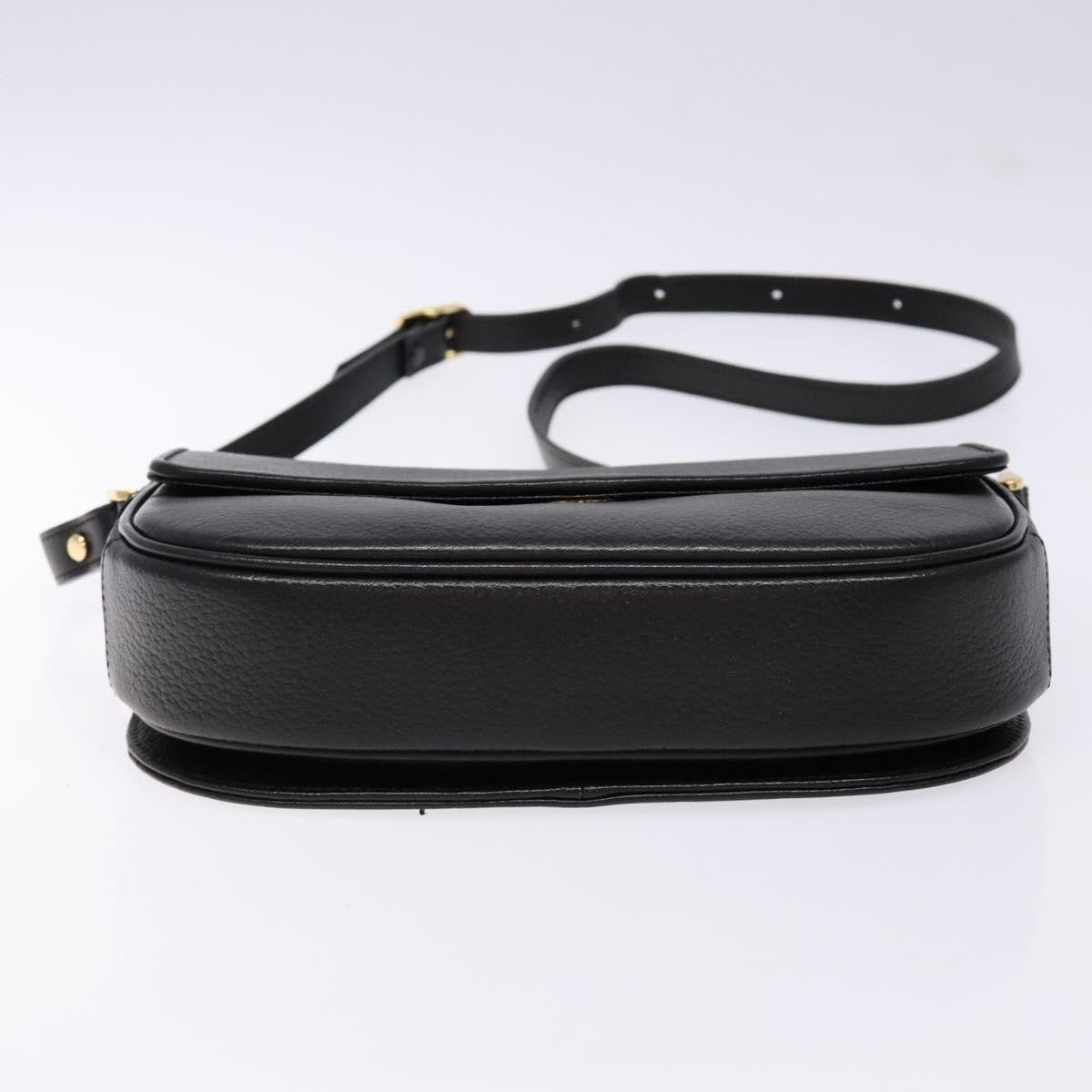 Burberry Flap Shoulder Leather, Black, Leather, Shoulder Bag