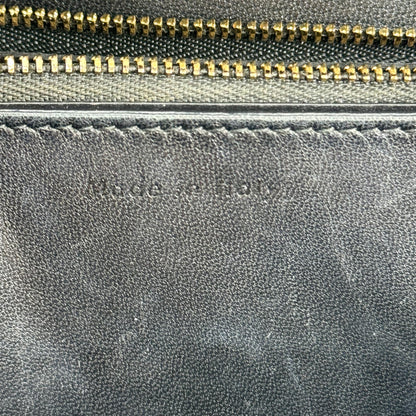 Celine Classic Box Smooth Leather, Black, Leather, Handbag