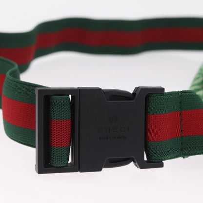 Gucci Children's Belt GG Canvas, Green, Canvas, Handbag