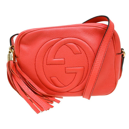 Gucci Soho Disco Leather, Pink, Leather, Shoulder Bag