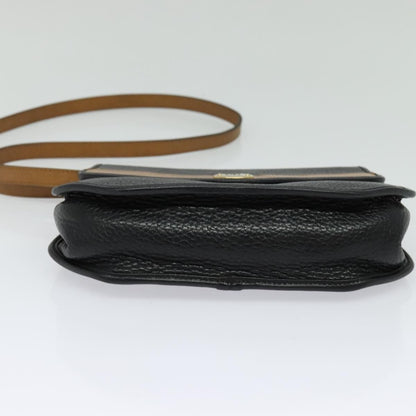 Christian Dior Vintage CD Flap Leather, Black, Leather, Shoulder Bag