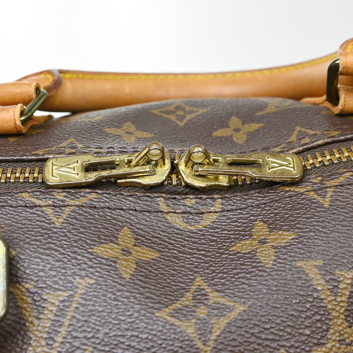 Louis Vuitton Keepall Monogram, Brown, Canvas, Travel Bag