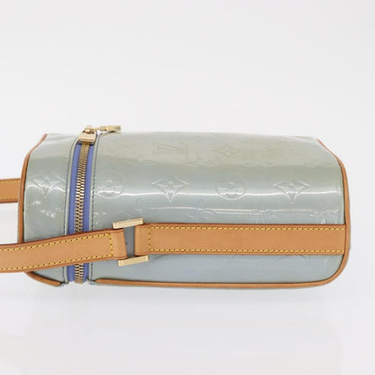 Louis Vuitton Sullivan Monogram Vernis, Blue, Patent Leather, Shoulder Bag