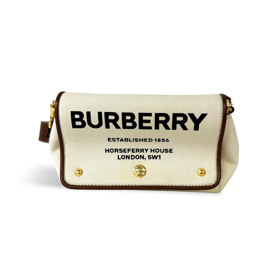 Burberry Horseferry Bum Bag Printed Canvas, Beige, Canvas, Crossbody Bag