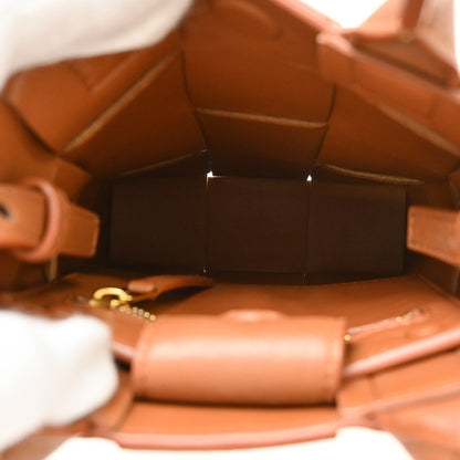 Bottega Veneta Cassette Convertible Tote Maxi Intrecciato Leather, Brown, Leather, Shoulder Bag