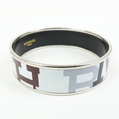 Hermes Bangle Printed Enamel, Multicolour, Metal, Bracelet