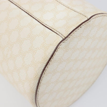 Celine Vintage Macadam Canvas, Beige, PVC, Shoulder Bag