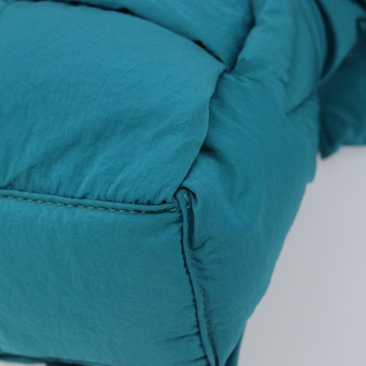 Bottega Veneta Padded Tech Cassette Intrecciato Nylon, Turquoise, Nylon, Crossbody Bag