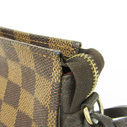 Louis Vuitton Trousse Make Up Damier, Brown, Canvas, Clutch