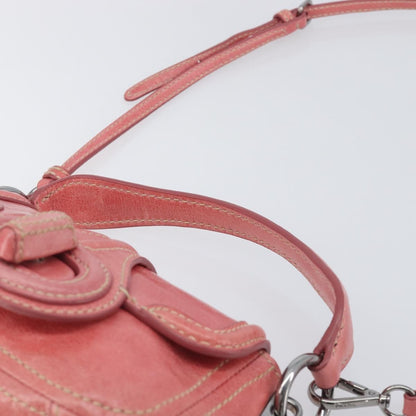 Prada Turnlock Flap Soft Calf, Pink, Leather, Shoulder Bag