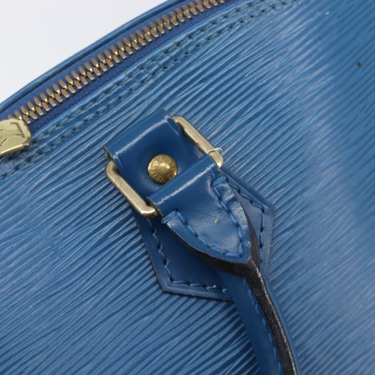 Louis Vuitton Alma Epi Leather, Blue, Leather, Handbag