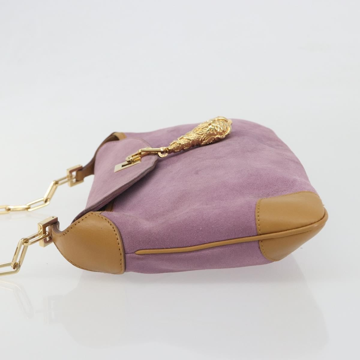 Gucci Tiger Charm Suede, Multicolour, Suede, Shoulder Bag