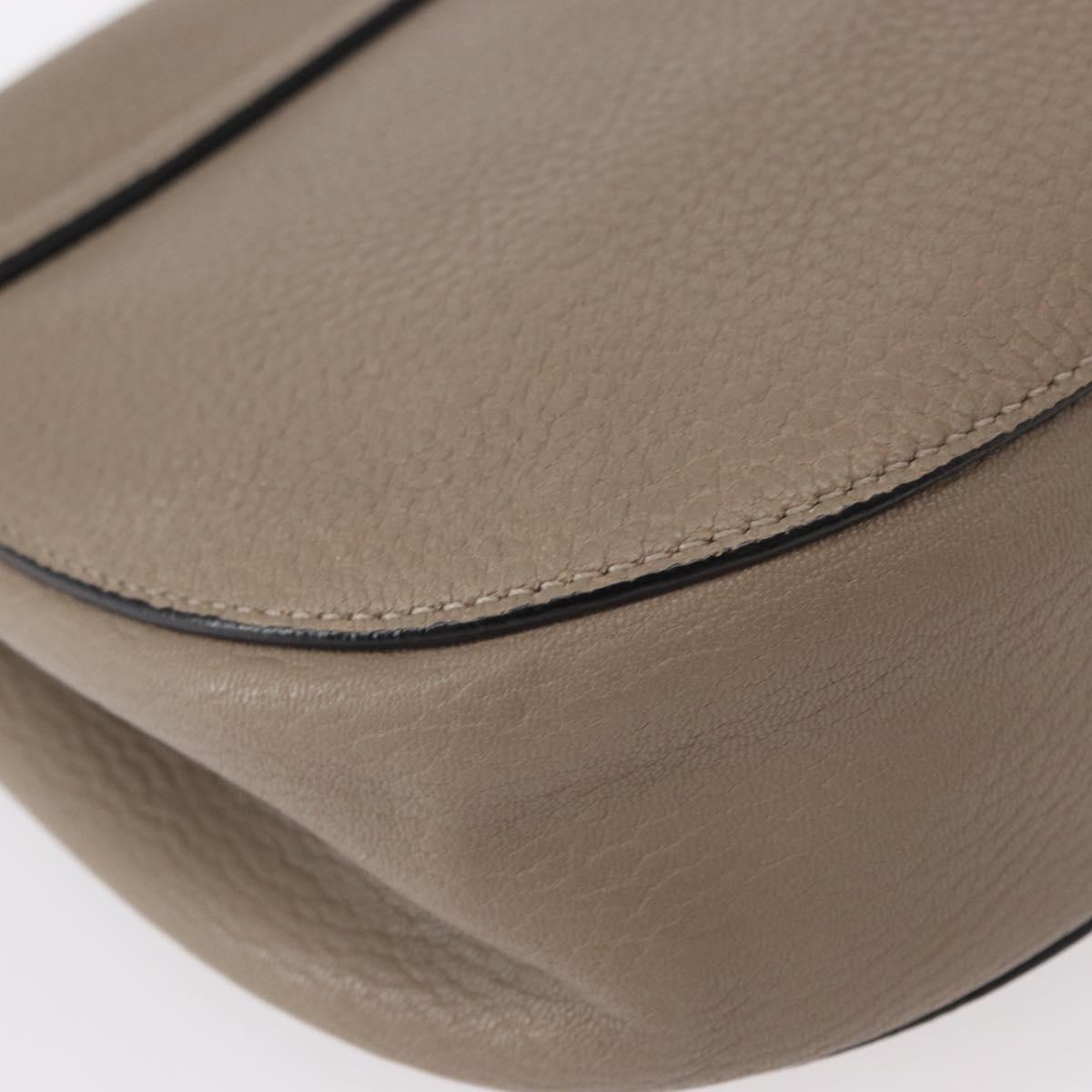 Chloe Drew Crossbody Bag Leather, BEIGE, LEATHER, Shoulder bag