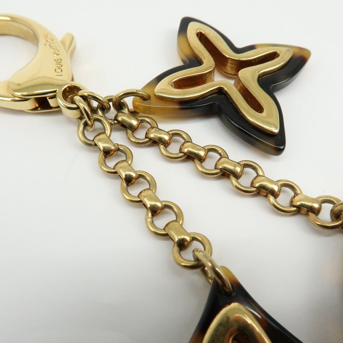 Louis Vuitton Insolence Bag Charm Metal and Tortoise, Gold, Metal, Charm