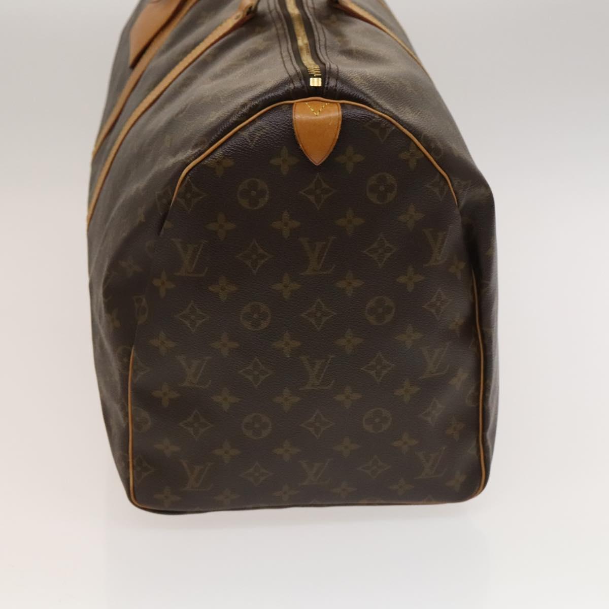Louis Vuitton Keepall Bag Monogram Canvas, BROWN, CANVAS, Travel bag