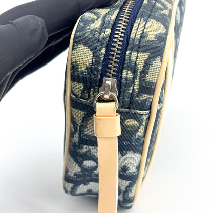 Christian Dior Trotter No. 1 Wristlet Pouch Trotter No. 1 Wristlet Pouch, Beige, Canvas, Clutch
