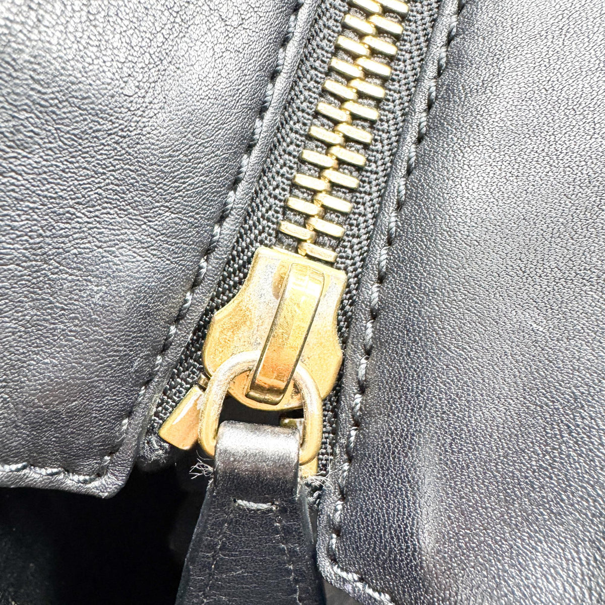 Celine Luggage Embossed Leather, Black, Leather, Handbag