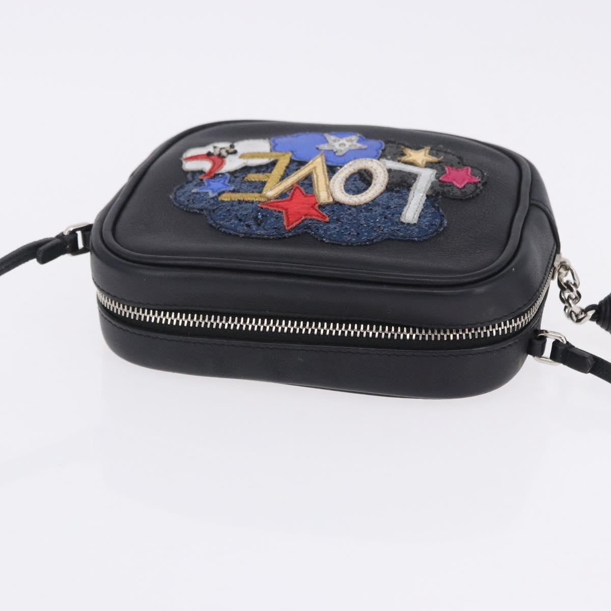 Saint Laurent Classic Monogram Blogger Patch Embellished Leather, Black, Leather, Crossbody Bag