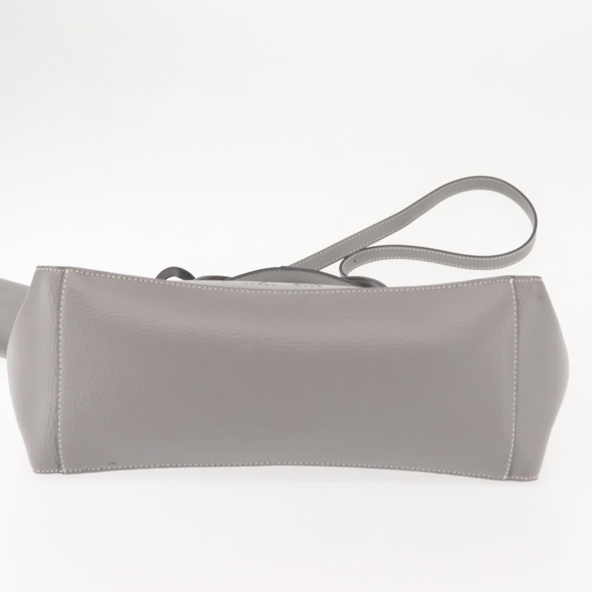 Stella McCartney Alter Tote Leather, Gray, Leather, Tote Bag