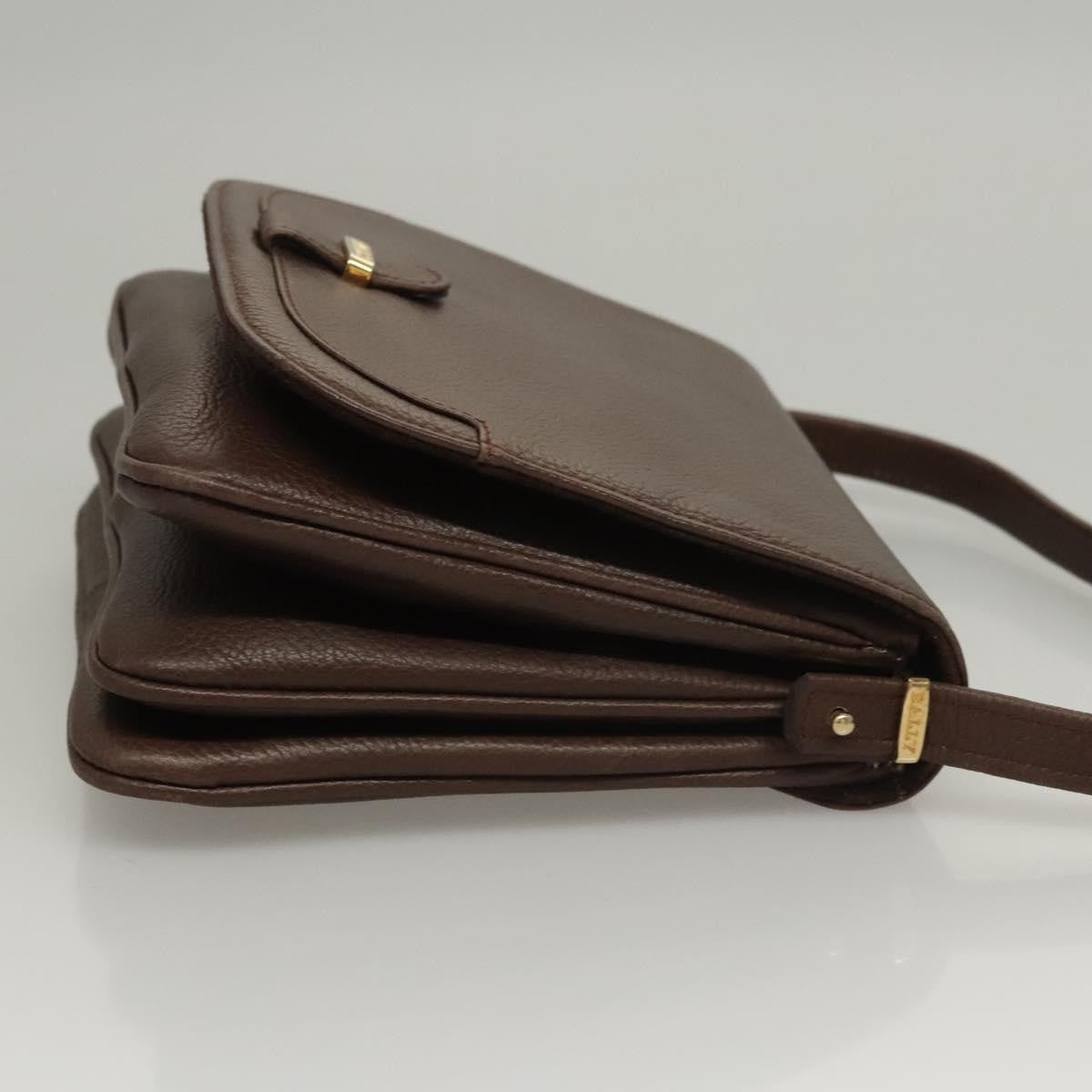 Bally Vintage Leather, Brown, Leather, Shoulder Bag