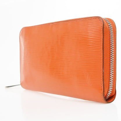Louis Vuitton Zippy Epi Leather, Orange, Leather, Wallet