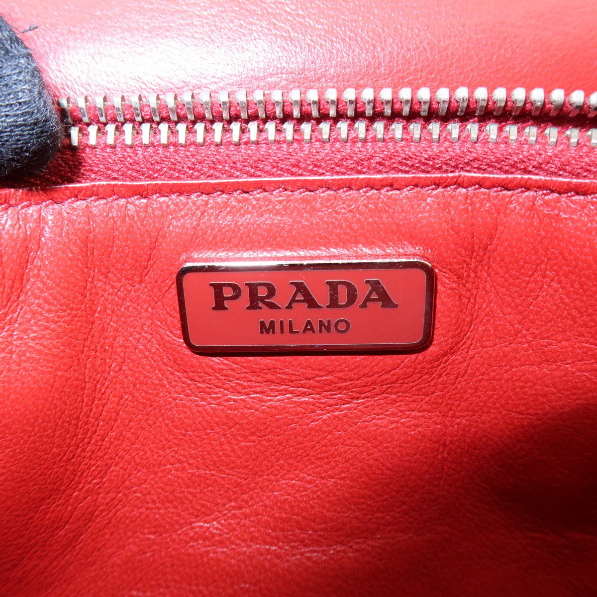 Prada Wallet on Strap City Calfskin, Black, Leather, Crossbody Bag