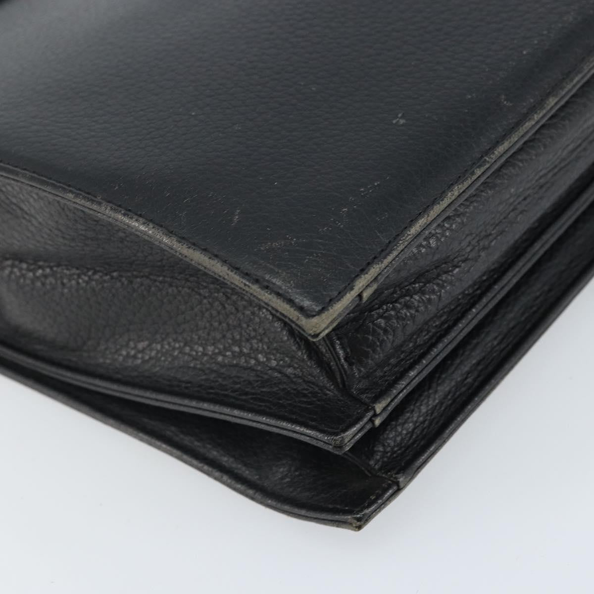 Burberry Vintage Leather, Black, Leather, Briefcase